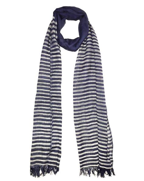 Striped Handloom Stole with Fringes Price in India