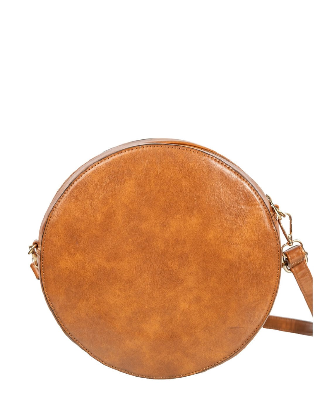 Leather Embroidery Handcrafted Circle Sling Bag Women – Maheejaa