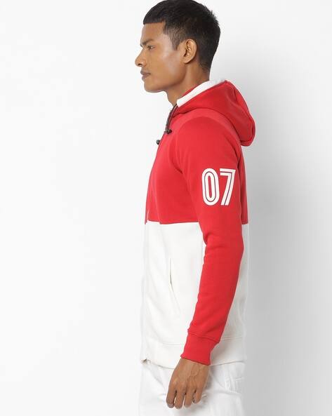 Buy Red & White Sweatshirt & Hoodies for Men by Teamspirit Online