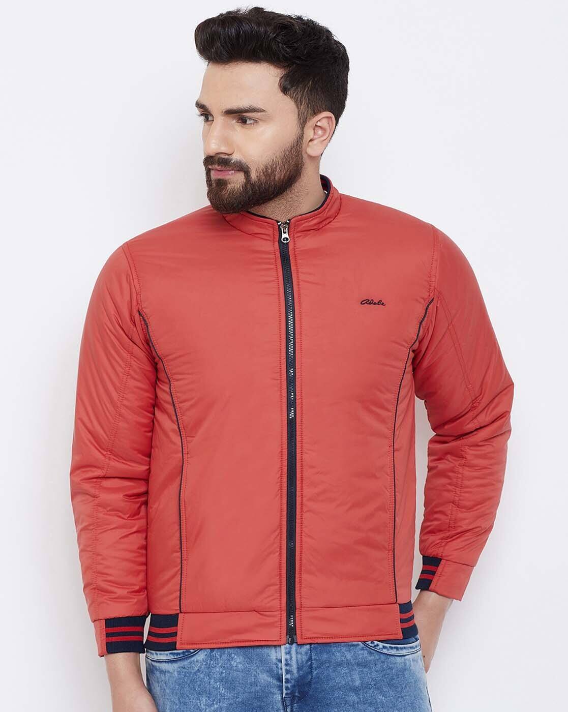 red zip up jackets