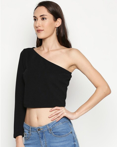 H and m one shoulder outlet top