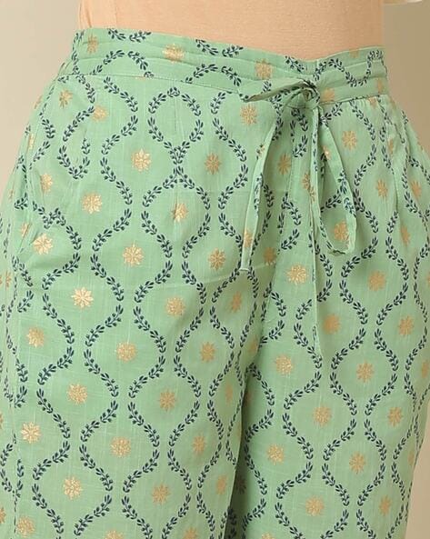 Buy Green Pants for Women by Indie Picks Online