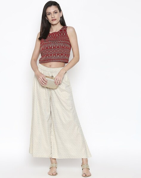 Buy Gold Trousers & Pants for Women by Rangmanch by Pantaloons