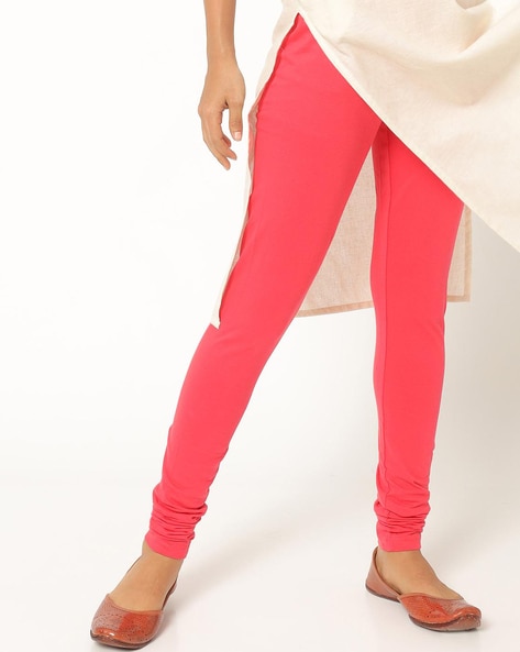 Buy KEX White Dark Pink Solid Cotton Churidar Length Legging Combo Legging  Combo Girls Legging Combo Churidar Legging Combo Online at Best Prices in  India - JioMart.