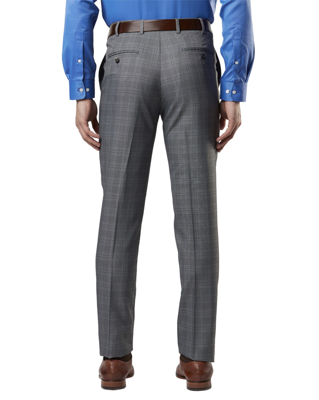 Buy online Grey Checkered Flat Front Formal Trouser from Bottom Wear for  Men by Next Look for 559 at 60 off  2023 Limeroadcom