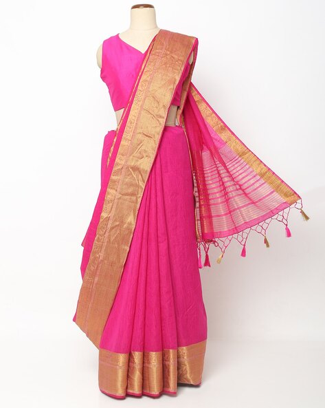 Ash with Light Green Colour, Linen Jute Silk Saree. – Pulimoottil Online