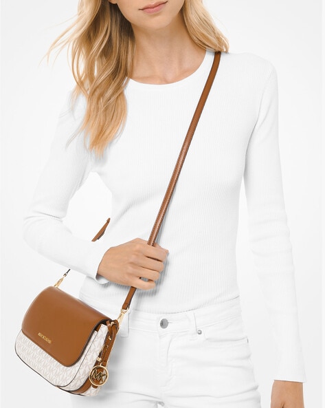 Buy Michael Kors Bedford Legacy Medium Crossbody Bag | Brown Color Women |  AJIO LUXE