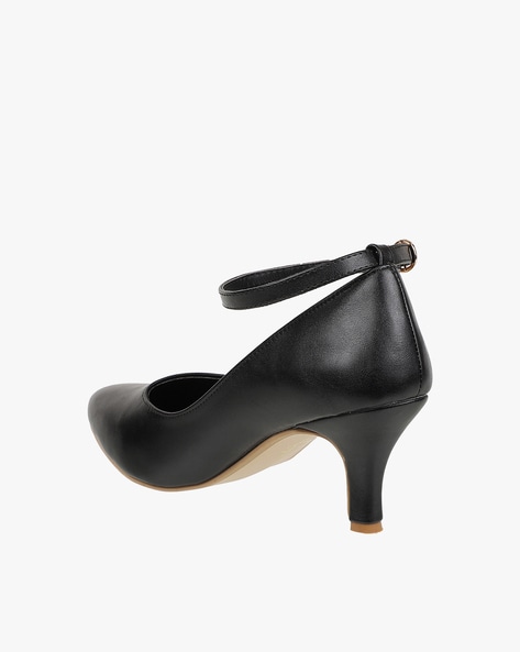Buy Black Heeled Shoes for Women by Everqupid Online