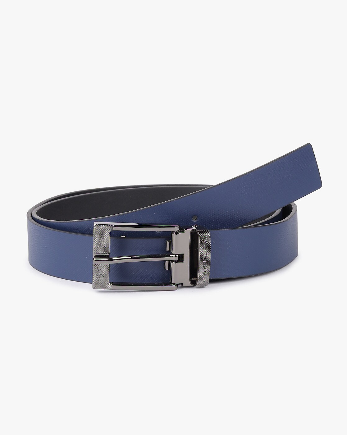 blue armani belt