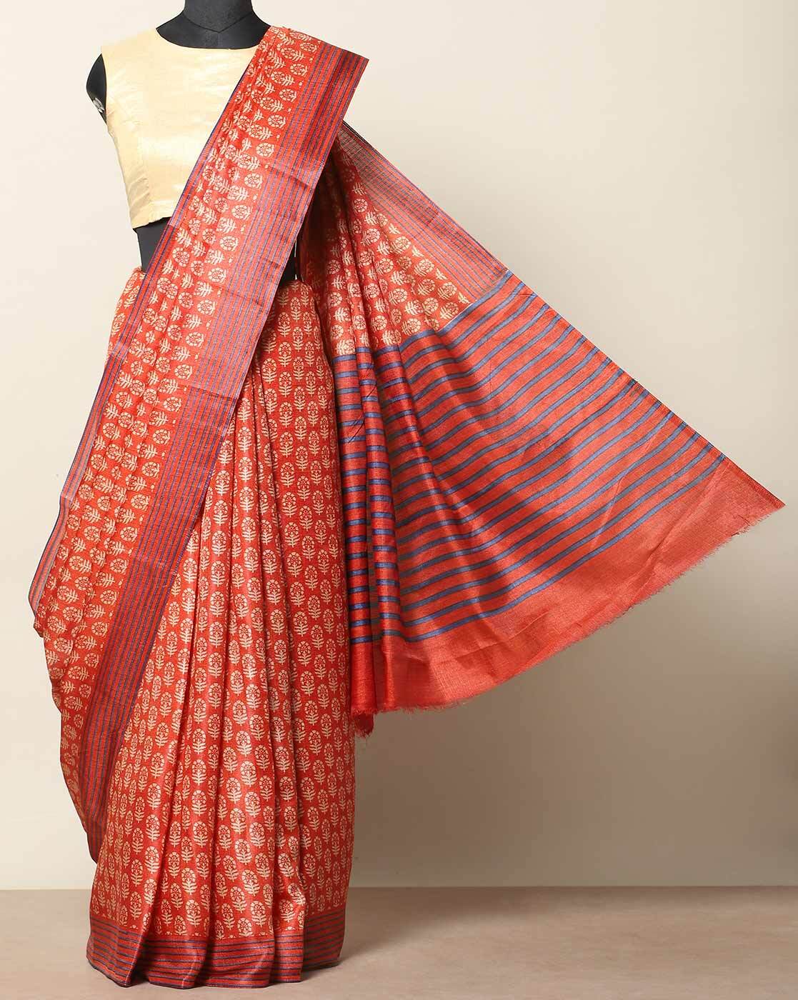 Buy Blue Sarees for Women by Ptiepl Banarasi Silk Works Online | Ajio.com