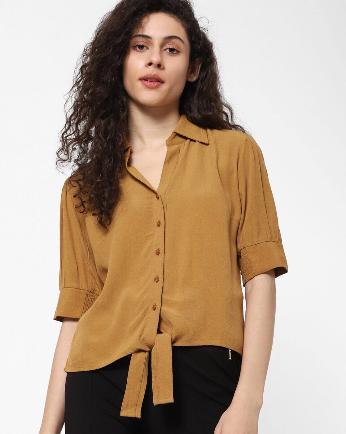 Buy Brown Shirts for Women by ONLY 