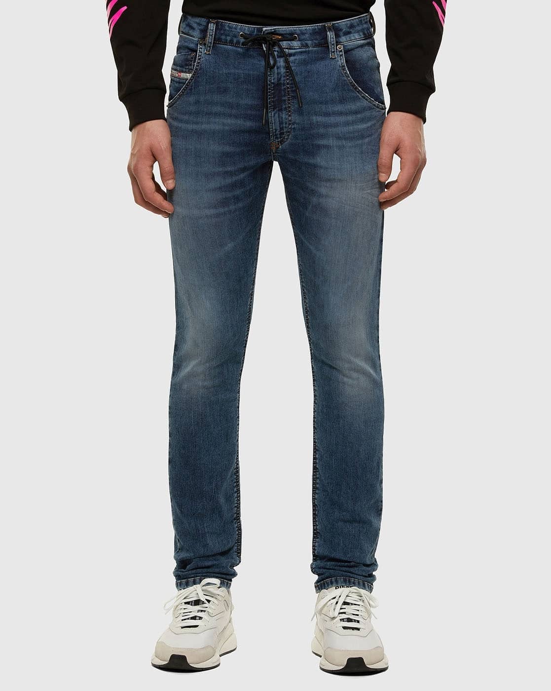 Buy DIESEL KROOLEY Tapered Fit Regular Waist Washed JoggJeans 