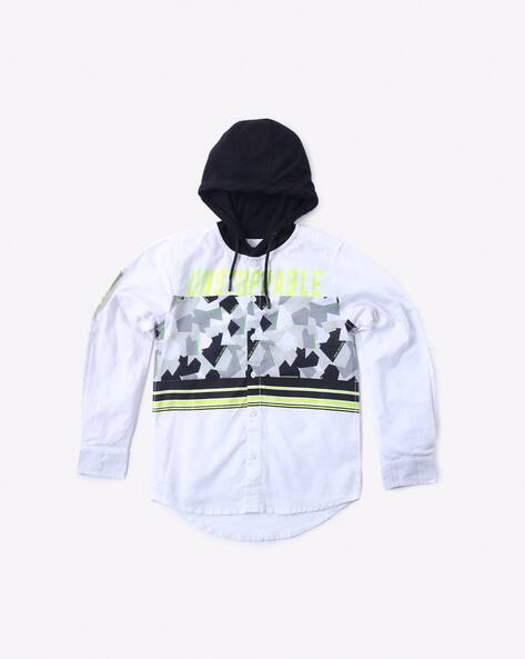 Graphic Print Hooded Sweatshirt view 2
