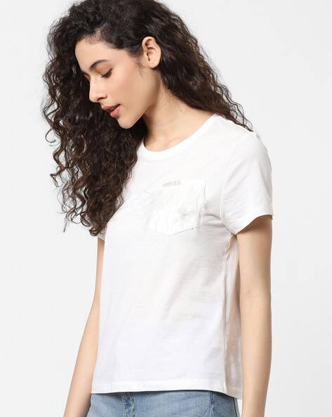 Buy White Tshirts for Women by ONLY 