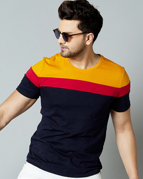 Colourblock Short Sleeves T-shirt