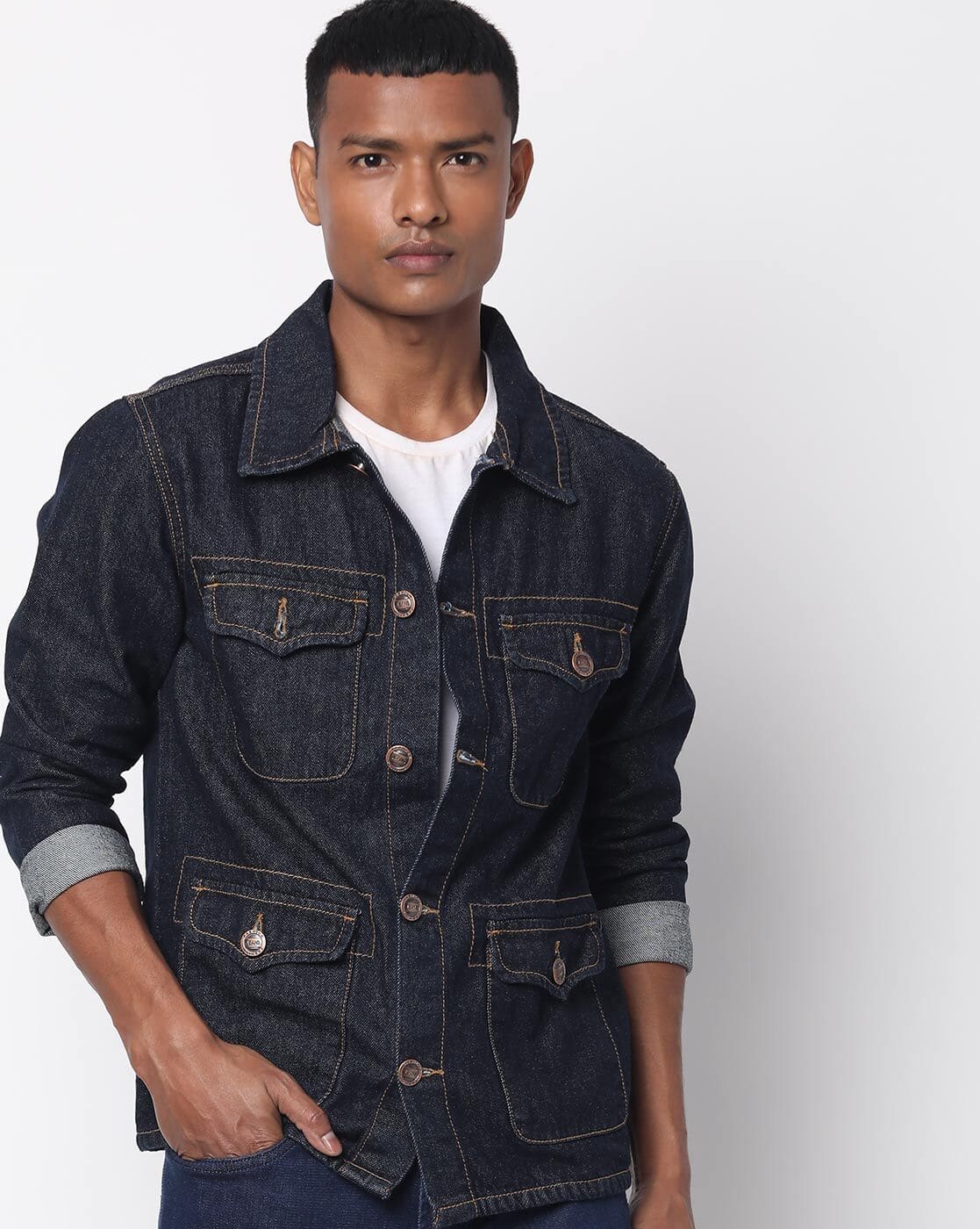 denim jacket ajio