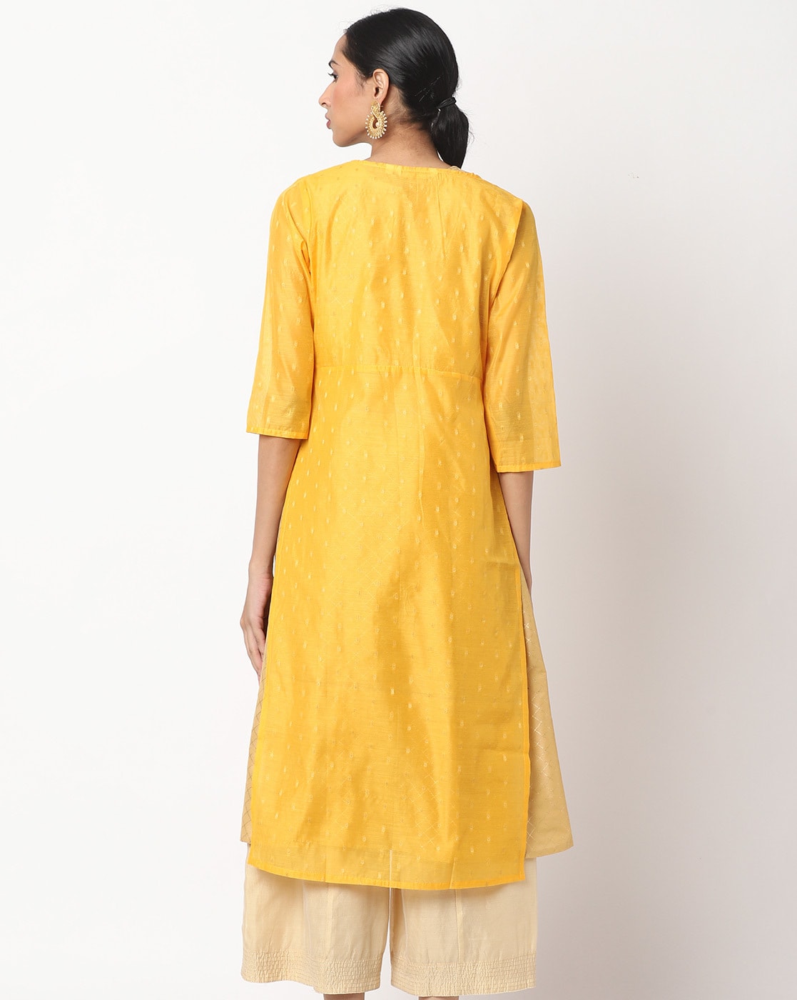 Buy Mustard Yellow Kurtas for Women by AVAASA MIX N' MATCH