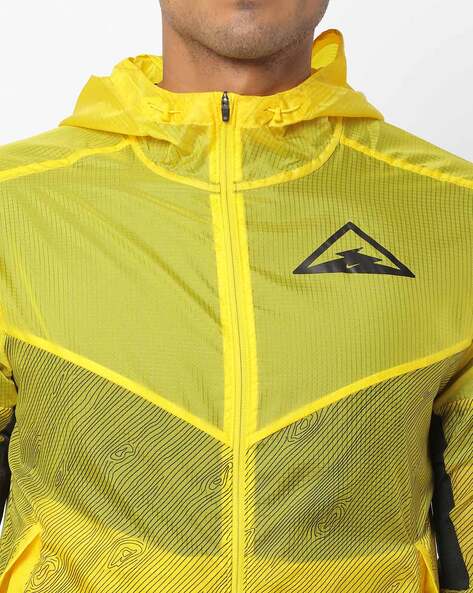 nike trail jacket yellow