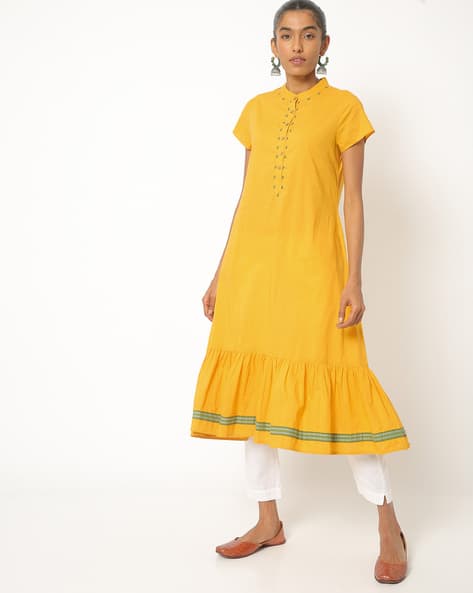 flared hem kurta
