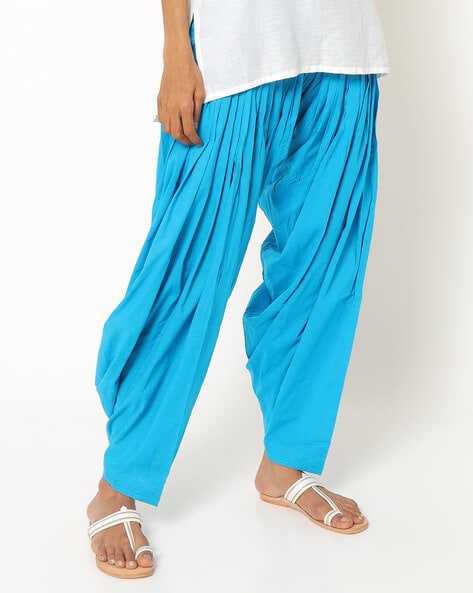 Mid-Rise Patiala with Drawstring Waistband Price in India