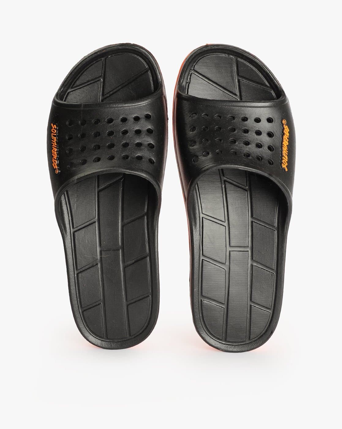 Sole Material Solethreads Apollo Slides Buy Orange Flip Flop Slippers for  Men by Solethreads Online