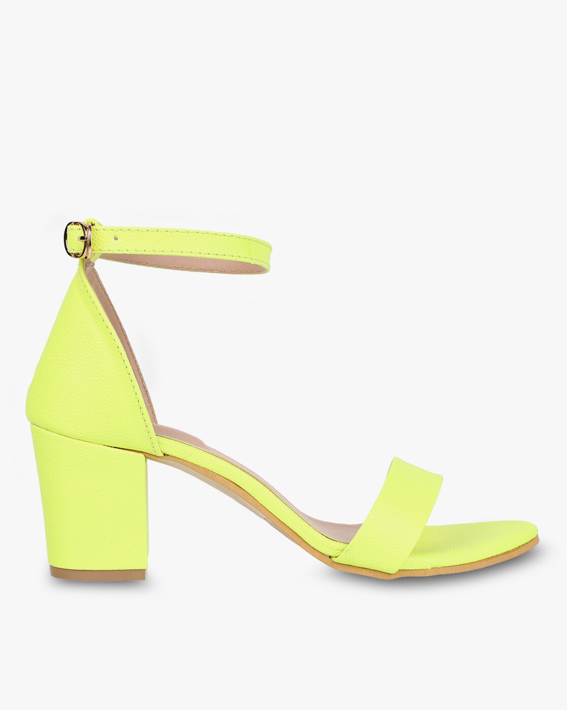 Neon cheap heeled sandals