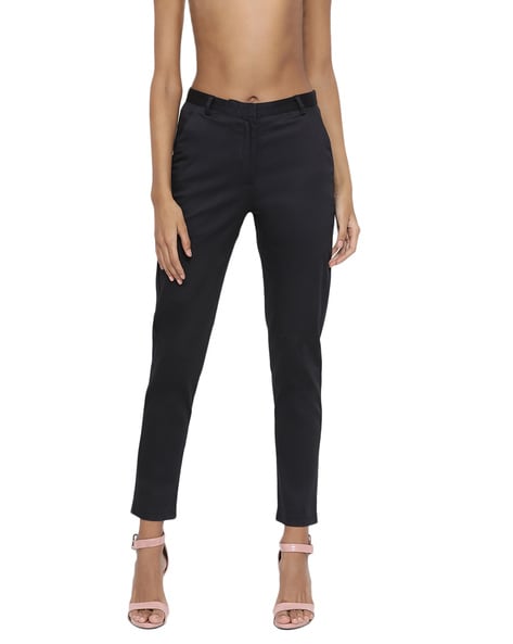 Slim Fit Ankle Grazer Trousers with Stretch  MS Collection  MS