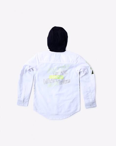 Graphic Print Hooded Sweatshirt view 3