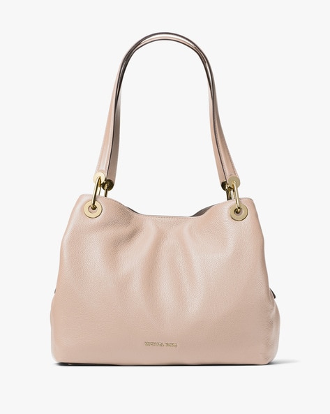 Buy Michael Kors Raven Large Leather Shoulder Bag | Pink Color Women | AJIO  LUXE