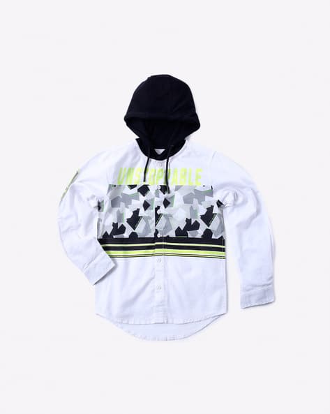 Graphic Print Hooded Sweatshirt