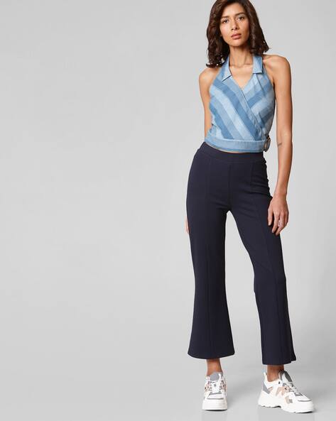 Elasticated Waist Boot Leg Trousers