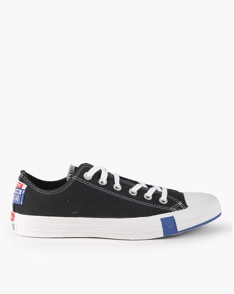 Buy BLACK CASUAL LACE-UP CANVAS SHOES for Women Online in India