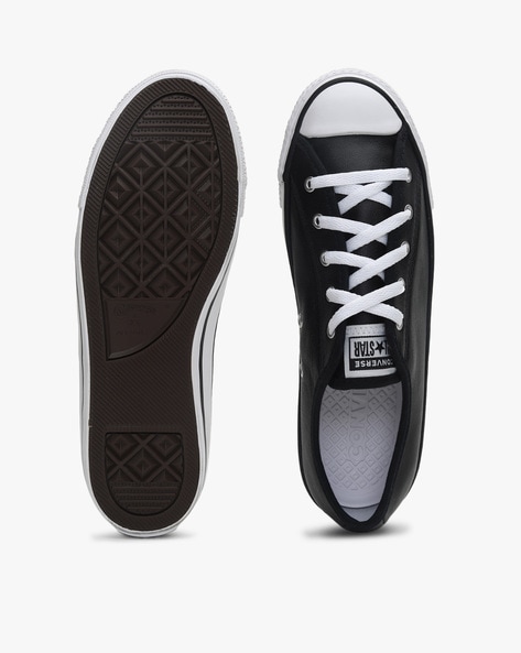 Converse with hot sale leather laces