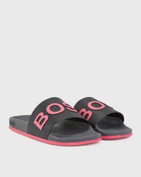 hugo boss sliders pink