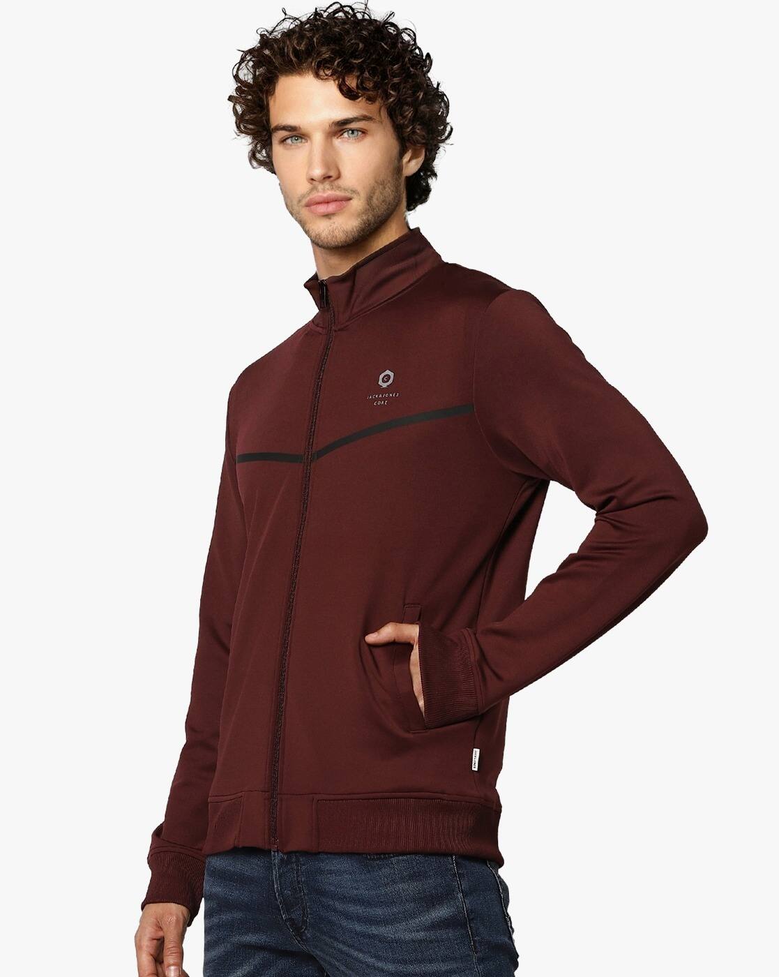 jack and jones maroon jacket