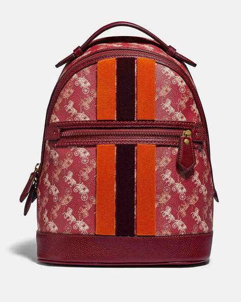 Coach hotsell red backpack