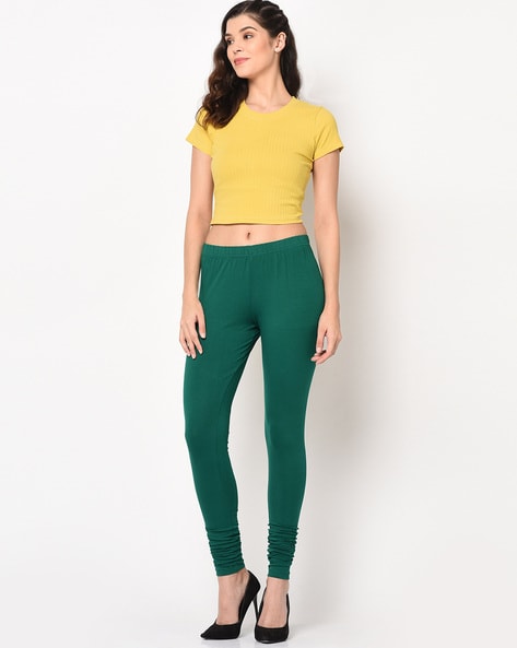 Aannie Women's Cotton Slim Fit Leggings Combo Pack of 2(RamaPure Yellow) in  Zirakpur at best price by A K Fashion Mfg. & Co. - Justdial