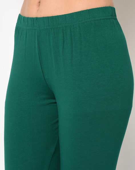 Buy Green Leggings for Women by INDIAN FLOWER Online | Ajio.com