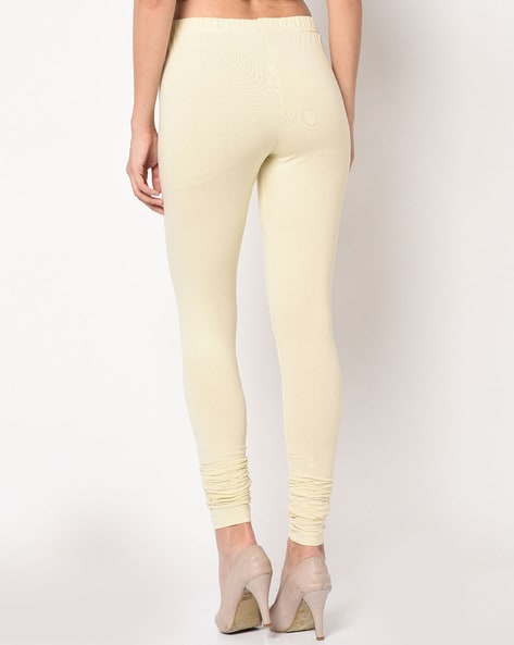 Buy Cream Leggings for Women by NEWRIE LONDON Online