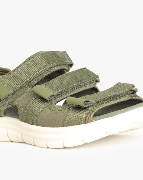 Buy Olive Green Sandals for Men by RED 