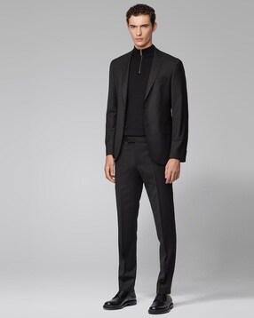 hugo boss suits black