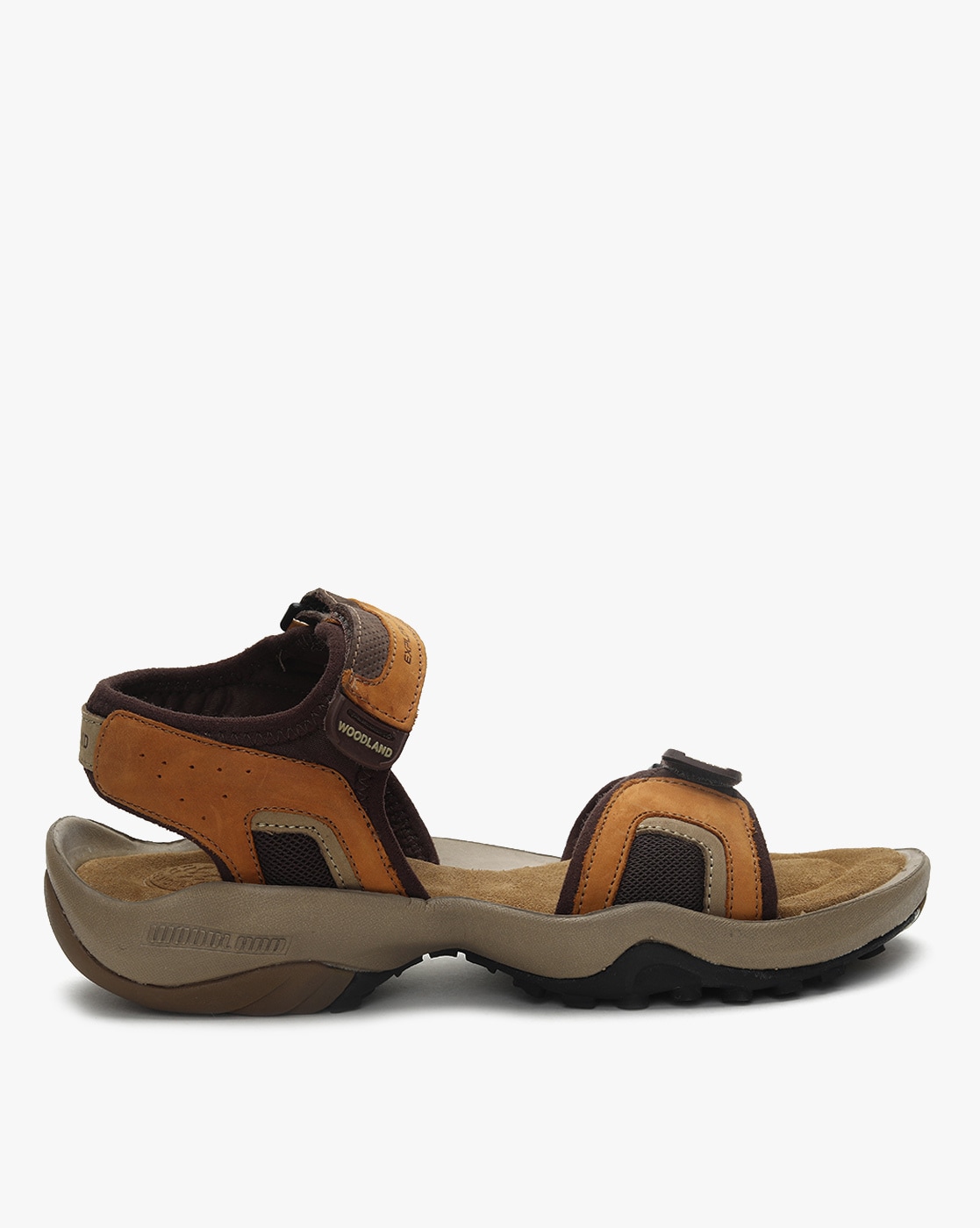 Leather Woodland Strap Along Floater Sandals