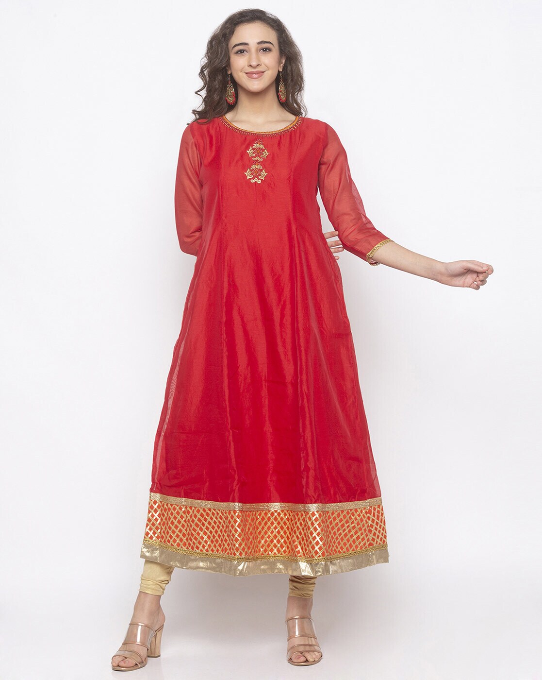 Buy Red Kurtas u0026 Kurtis for Women by GLOBUS Online | Ajio.com