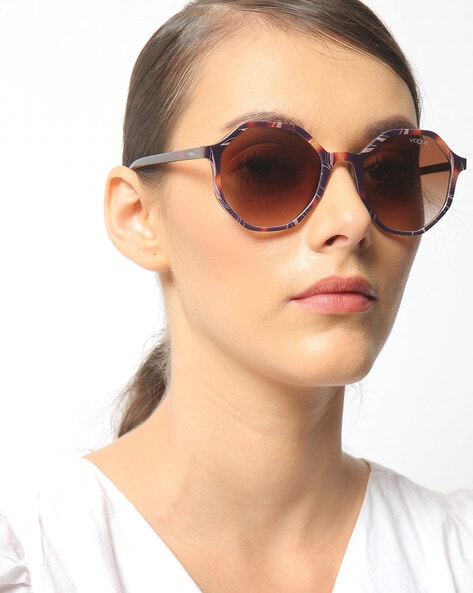 Vogue VO5339-S 279214 Yellow Tortoise Sunglasses 52-18-140 Brown Lens | eBay