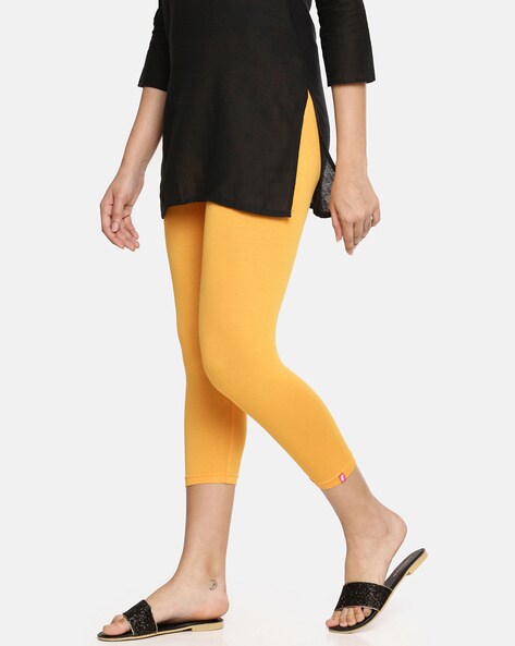 Buy Yellow Leggings for Women by Feather Soft Elite Online