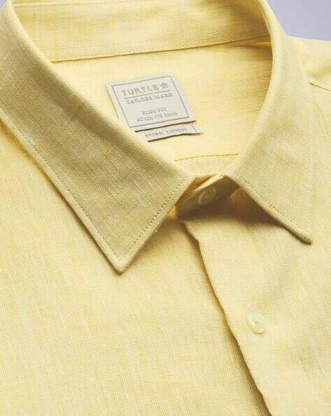 Lemon Yellow Shirts for Men by TURTLE 