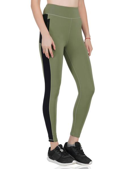 olive green athletic leggings