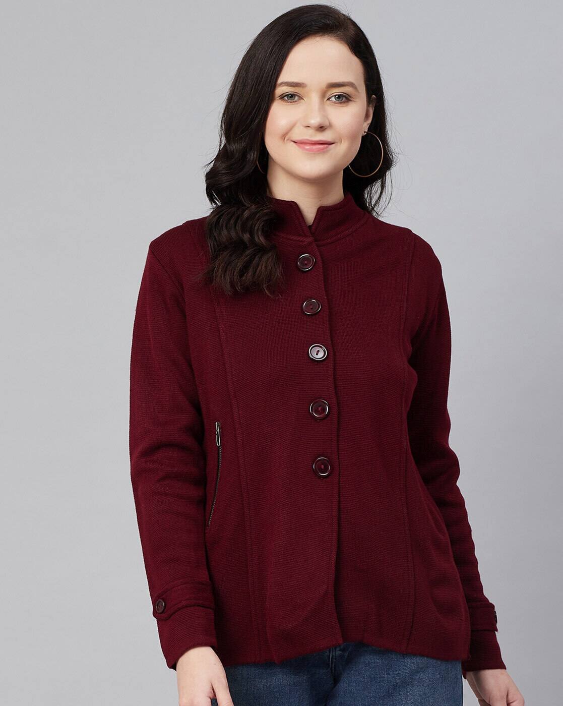 women's cardigan with zip pockets