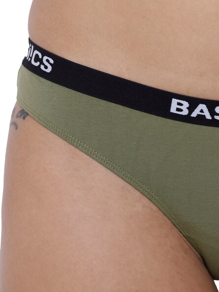 Buy Olive Green Panties for Women by BASIICS BY LAINTIMO Online