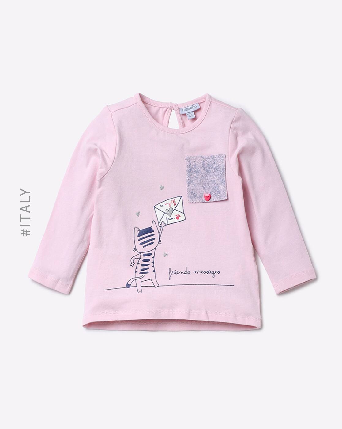 Buy Pink Tshirts for Infants by OVS Online | Ajio.com